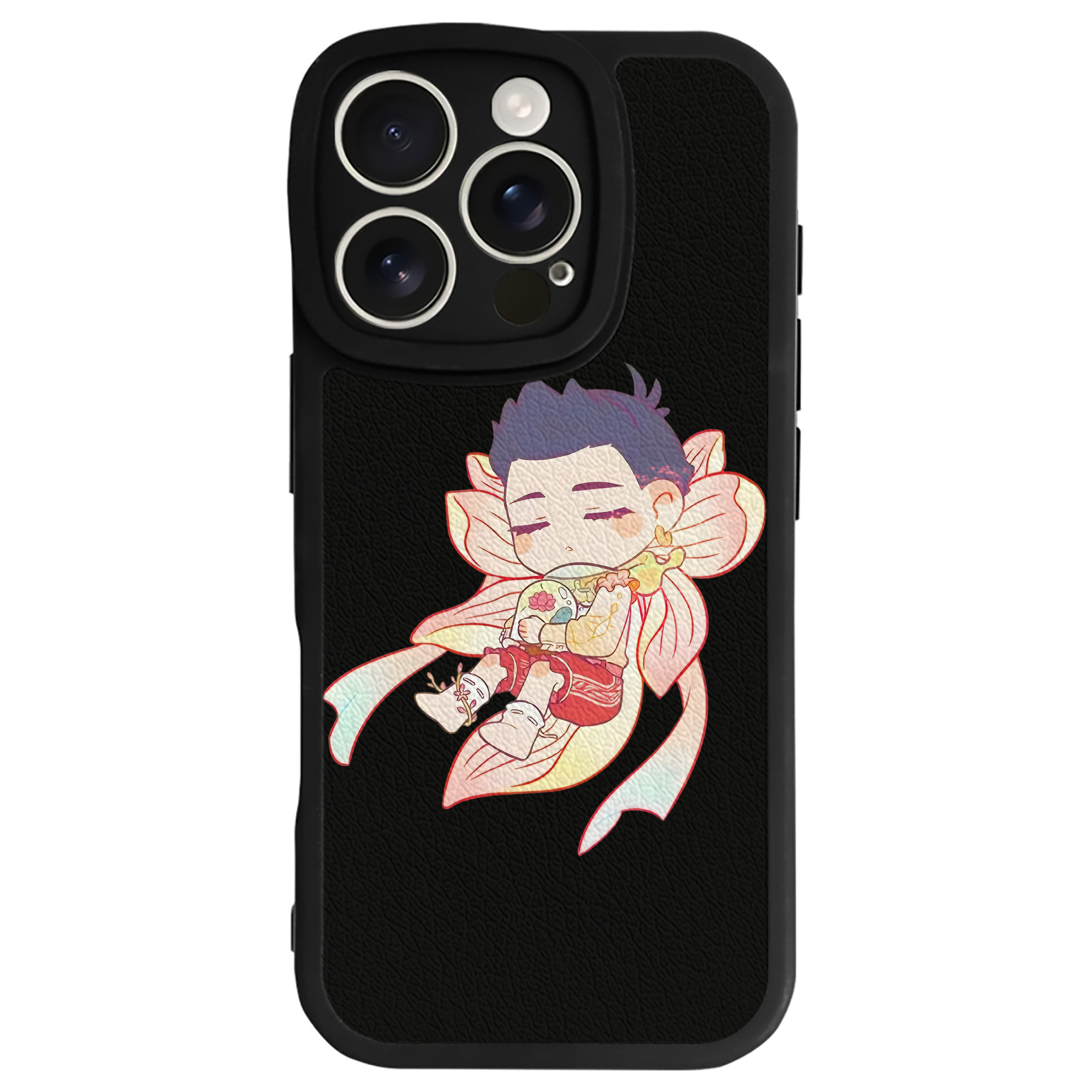（画像用） Ne Zha 2 ナタ 魔童の大暴れ 【iPhone 16シリーズ対応】シリコンスマホケース（レザー調） 材質：シリコン